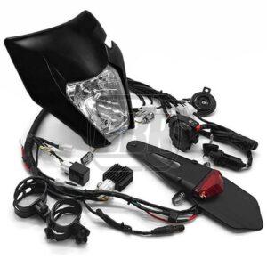 GRUF™ Universal Enduro Light Kit – Black Headlight