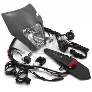 GRUF™ Universal Enduro Light Kit – Grey Headlight